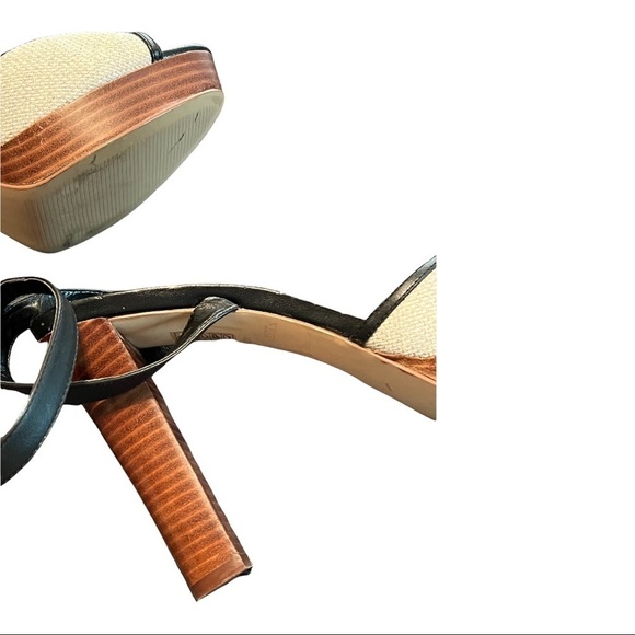 White House Black Market Celina 4.5”Heel Textured Open Toe Platform Sandal 9.5M - Picture 11 of 11